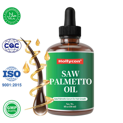 Suplemento de Saw Palmetto Aceite de Saw Pelmetto orgánico para fortalecer la raíz del cabello