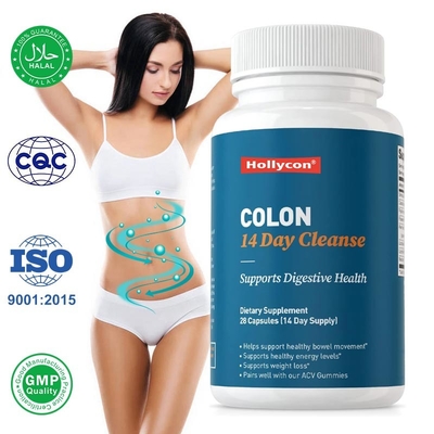 Colocn Suplemento de limpieza de 14 días cápsula limpia para apoyar la salud digestiva