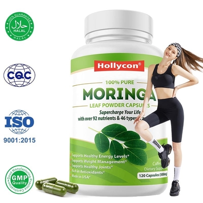 Moringa en polvo cápsula para el control de peso de apoyo cápsulas de adelgazamiento natural