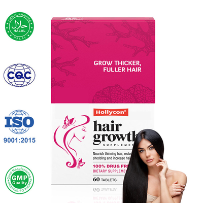 Las pastillas para el crecimiento del cabello promueven la nutrición fortalecen el crecimiento del cabello existente