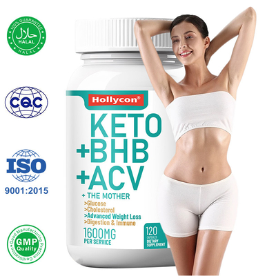 Las cápsulas de Keto ACV BHB para aumentar la pérdida de peso metabólica Las cápsulas de adelgazamiento natural
