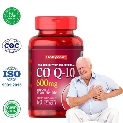 CoQ10 Softgels para la Salud del Corazón Aumentador de energía Bienestar oral