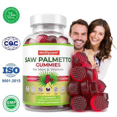 Saw Palmetto Gummies para hombres y mujeres Equilibrio hormonal Saw Palmetto Suplemento