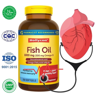 Ácidos grasos omega 3 personalizados Aceite de pescado Softgels apoyan el corazón sano