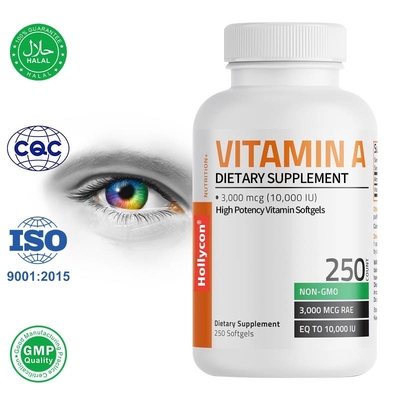 Geles suaves de vitamina A de alta potencia para el sistema inmunológico y el crecimiento saludable