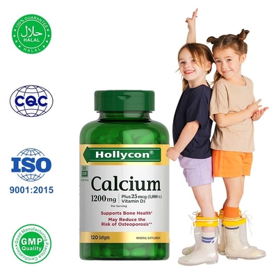 Geles blandos de carbonato de calcio OEM para la salud ósea y la absorción de calcio