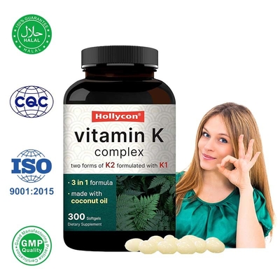Geles blandos complejos de vitamina K para la salud de los huesos del corazón y las articulaciones