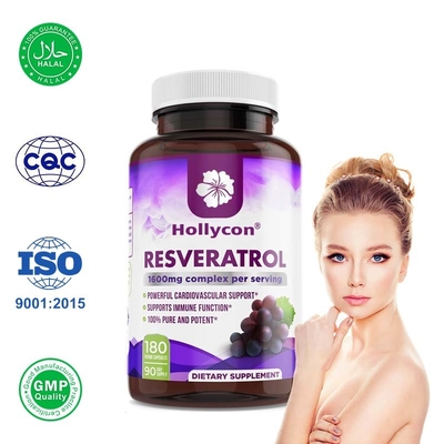 Las cápsulas de resveratrol para antioxidantes y apoyo inmunológico para la salud digestiva