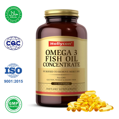 Los geles blandos de aceite de pescado apoyan la salud del cerebro, el corazón y las articulaciones con ácidos grasos omega3