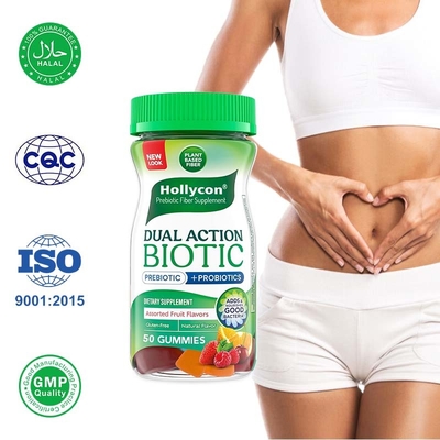 Los chicles de fibra probiótica para la salud digestiva y el equilibrio del microbioma intestinal