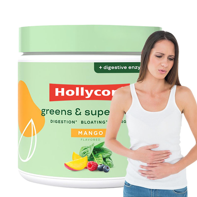 Nutrición súper alimento verduras en polvo para la salud intestinal enzimas digestivas con probióticos