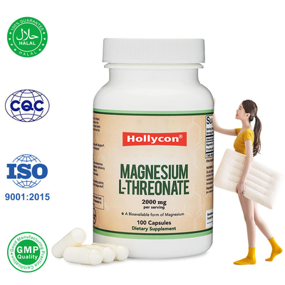 L-treonato de fábrica cápsulas de magnesio suplementos de calcio zinc apoyan el sueño y la función cognitiva
