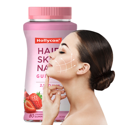 Cabello piel y uñas gomas para el crecimiento del cabello 2500mcg Biotina gomas para mujeres