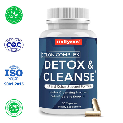 Cápsulas de limpieza de colon, desintoxicación natural y apoyo a la salud digestiva