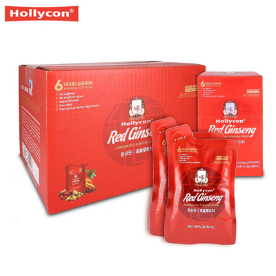 Bebida de Ginseng Rojo Coreano Energía natural antes del entrenamiento y recuperación muscular