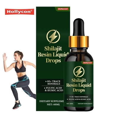 Suministrador Shilajit resina gotas líquidas apoyan la salud óptima y la vitalidad