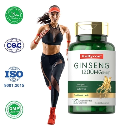 Las cápsulas de ginseng promueven la vitalidad energética y el bienestar general