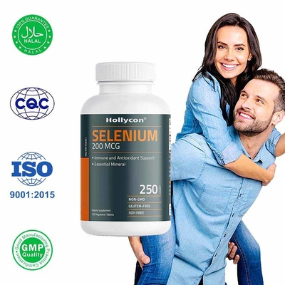 Las tabletas de selenio de fábrica apoyan la salud del sistema inmunológico y proporcionan antioxidantes