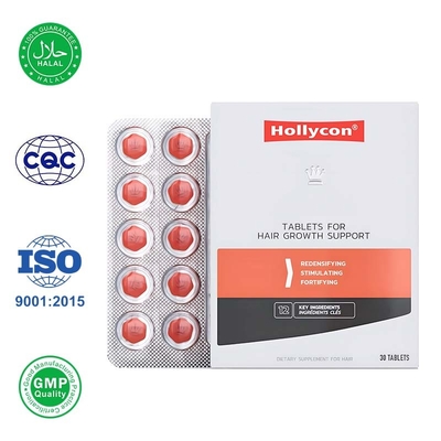 Las pastillas para el crecimiento del cabello de fábrica promueven el crecimiento del cabello más grueso, más pleno, reduce la pérdida del cabello