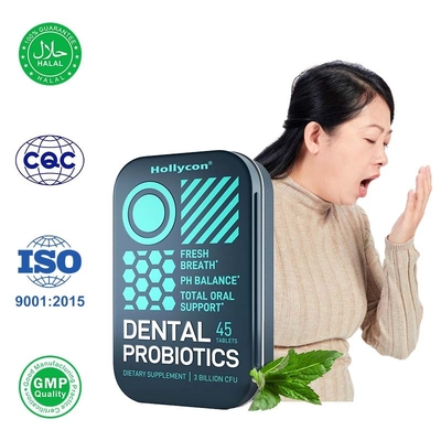 Las tabletas de probióticos dentales apoyan a las bacterias orales saludables para combatir el mal aliento