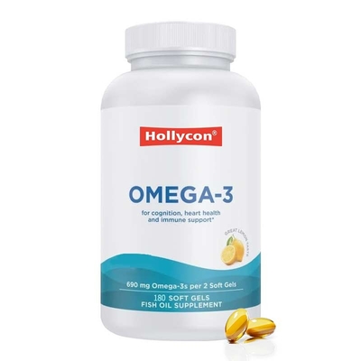 Omega-3 Geles blandos EPA y DHA para el apoyo inmunológico Salud del cerebro y el corazón