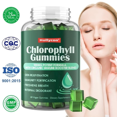 Compras al por mayor de Chlorophyll Gummies Desodorante Respira fresco Apoyo inmunológico y digestivo