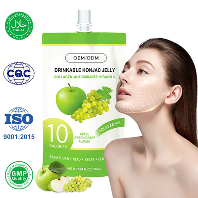 Jelly de konjac con infusión de colágeno Bebida de colágeno Suplemento de colágeno para el control de peso