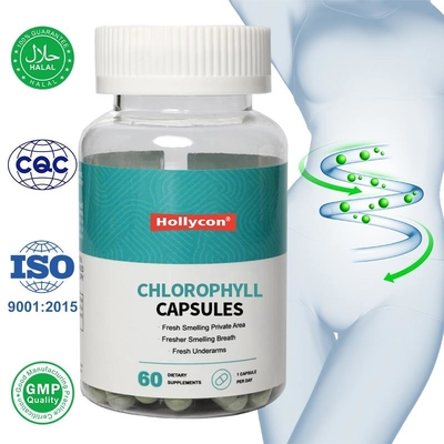 Clorofilo cápsulas duras para eliminar el olor corporal salud intestinal piel