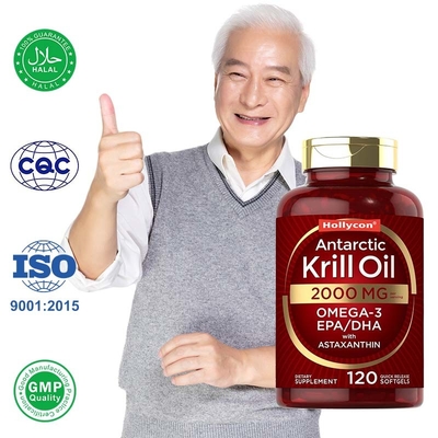 OEM Aceite de Krill Antártico Softgels Antioxidante Apoyo para la salud del corazón