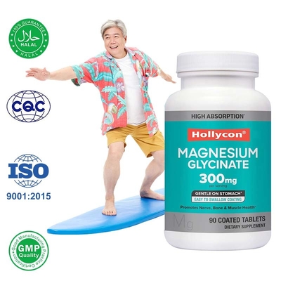 Suministro Glicinato suplementos de magnesio quelado para la salud del músculo nervioso óseo