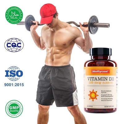 Suplemento de vitamina de etiqueta privada Vitamina D3 K2 Apoya la función muscular saludable Inmune