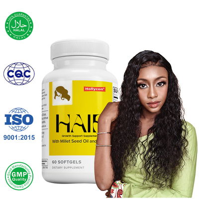 Suministrador Suplemento de apoyo al crecimiento del cabello Suplemento de apoyo cabello más fuerte más grueso más sano