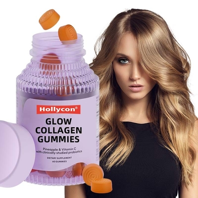 Las gomas de colágeno OEM más vendidas para cabello grueso, uñas fuertes y piel sana