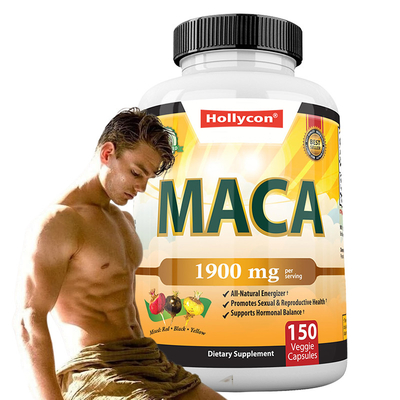 Cápsulas de raíz de maca Mezcla orgánica de raíz de maca para el apoyo del estado de ánimo Cápsulas de maca