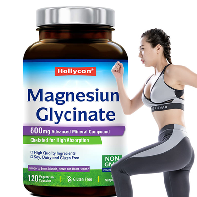 Glicinato de magnesio en cápsulas para promover la salud muscular