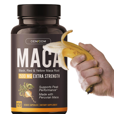 Cápsulas de maca para hombres Cápsulas energéticas Suplemento de hierbas Cápsulas de raíz de maca para hombres
