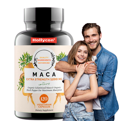 Capsulas de Maca en polvo para el equilibrio hormonal 1500 mg Capsulas de Maca