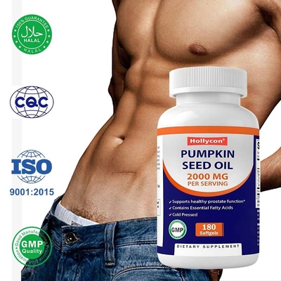 Aceite de semilla de calabaza para promover la salud del cuero cabelludo 2000 mg Aceite de semilla de calabaza