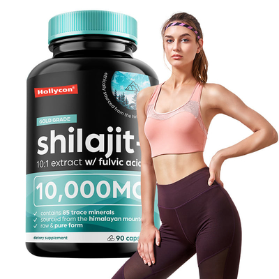 OEM Shilajit del Himalaya puro 10000mg cápsulas orgánicas de Shilajit para el apoyo inmunológico