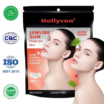 Chicle duro sin calorías personalizado para la mandíbula Chicle libre de azúcar Chicle energético para un ejercicio facial efectivo