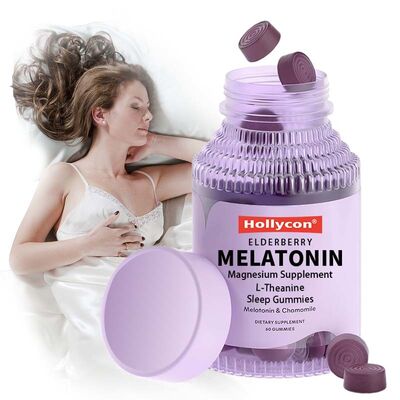 Factory Melatonin Sleep Gummies L-teanina ayuda para dormir durante la noche ayuda a conciliar el sueño