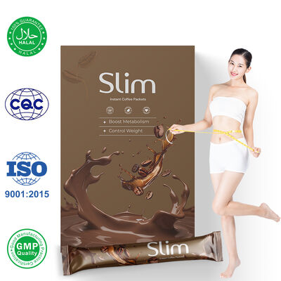 Etiqueta Privada estimula el metabolismo Garcinia Cambogia café Arábica suplemento adelgazante soporte dietético paquetes de café instantáneo delgados