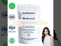 Espirulina en polvo fabricada en fábrica 4 oz (113 g), súper alimento natural de origen vegetal, rico en proteínas, hierro y B12 para energía, inmunidad y desintoxicación, batidos y jugos, vegano, no transgénico, sin aditivos, fórmula personalizada