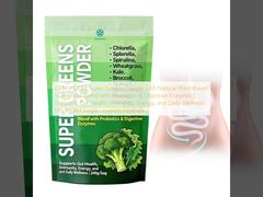 Polvo de Superalimentos Verdes OEM / ODM | Mezcla de Superalimentos de Origen Vegetal Totalmente Natural con Probióticos y Enzimas Digestivas | Apoya la Salud Intestinal, la Inmunidad, la Energía y el Bienestar Diario Sin Azúcar Añadido, Fórmula Personali